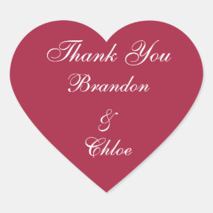 Sticker en Merci Ruby Red et Pearls