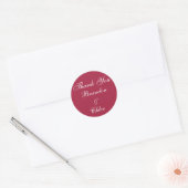Sticker en Merci Ruby Red et Pearls (Enveloppe)