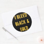 Sticker en noir et or (Enveloppe)