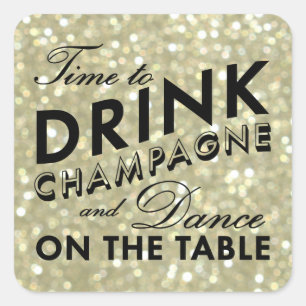 Sticker en or glamour