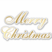 Sticker en or Joyeux Noël (Devant)