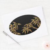 Sticker en or noir Bambou asiatique Enveloppe Scea (Enveloppe)