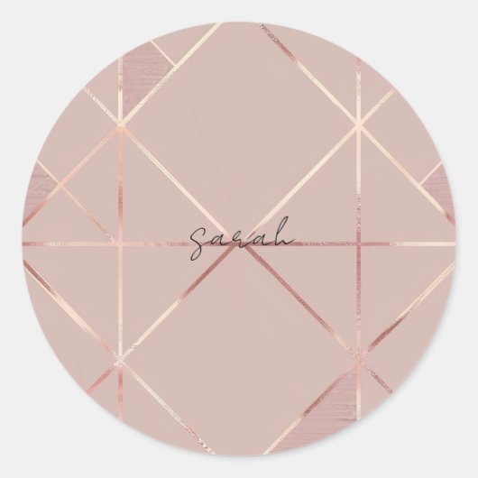 Sticker en or rose (Devant)