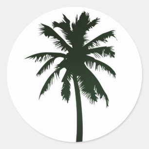 Sticker en palmier noir