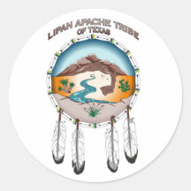 Sticker en papier de la tribu Apache Lipan du Texa