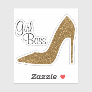 Sticker en Parties scintillant d'or Stiletto