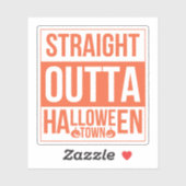 Sticker En Périphérie De La Ville D'Halloween (Feuille)