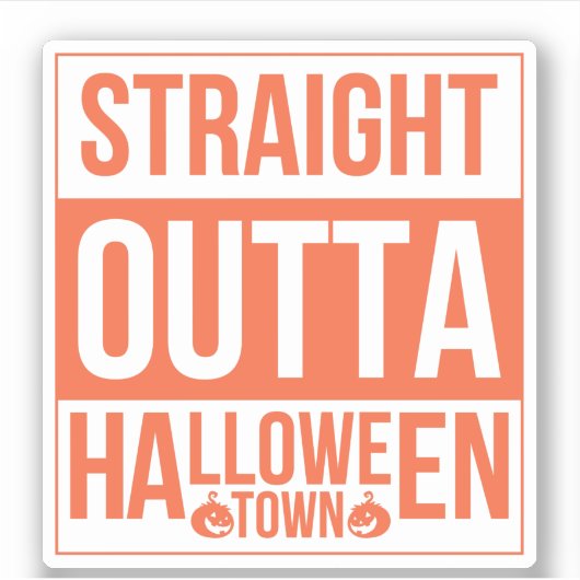 Sticker En Périphérie De La Ville D'Halloween (Devant)
