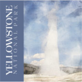 Sticker en pierre jaune, Décal du parc national (Devant)