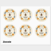 Sticker en pot de miel d'abeille Étiquette - Vomta (Feuille)