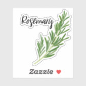 Sticker en pot de romarin (Feuille)