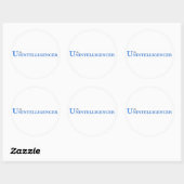 Sticker en rond du logo complet (Feuille)