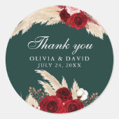 Sticker en Rose de Bourgogne et en Merci d'herbe P (Devant)