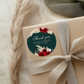 Sticker en Rose de Bourgogne et en Merci d'herbe P