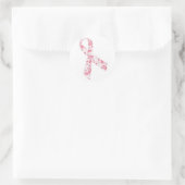 sticker en ruban rose cachemire - blanc (Sac)