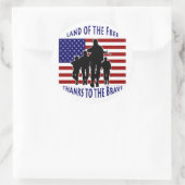 Sticker en silhouette du drapeau américain (Sac)