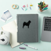 Sticker en silhouette en vinyle lisse Chow Chow Do (Couverture iPad)