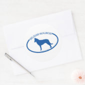 Sticker en silhouette Malinois belge (Enveloppe)