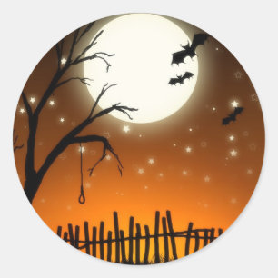 Sticker en silhouettes Éffrayantes Halloween