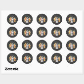 Sticker en tableau avec fleurs jaunes et lanterne (Feuille)