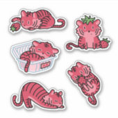 Sticker en Tigre de fraise (Devant)
