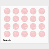 Sticker en toile de Charleston rose (Feuille)