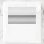 Sticker en tôle métallique lisse rectangle à deux  (Sac)