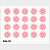 Sticker en tranche de citron rose (Feuille)