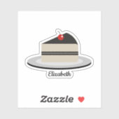 Sticker en tranche de gâteau (Feuille)