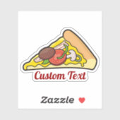 Sticker en tranche de pizza (Feuille)