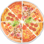 Sticker en tranche de pizza (Devant)