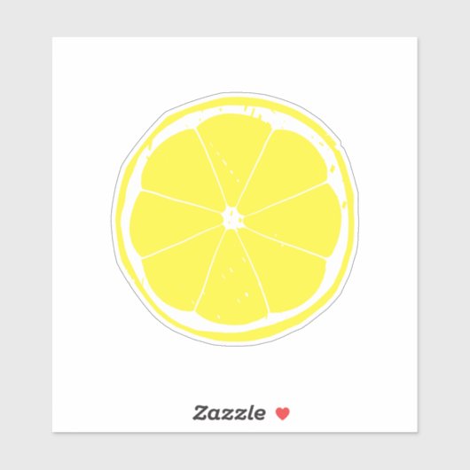 Sticker en tranches de citron (Feuille)