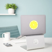 Sticker en tranches de citron (Ordinateur portable sur le bureau)