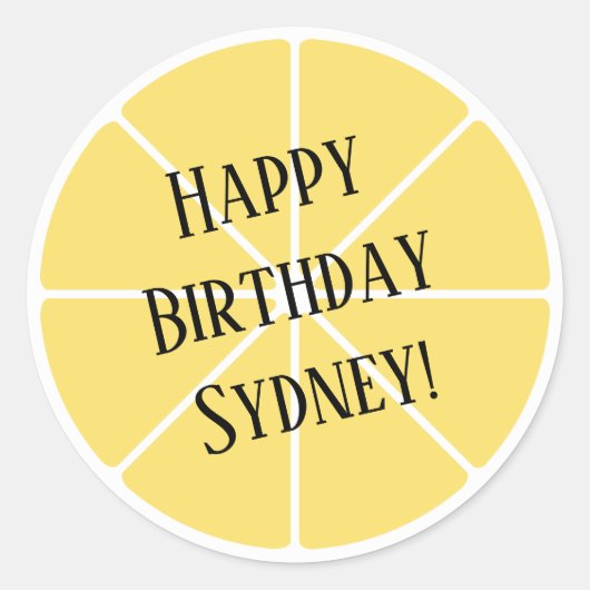 Sticker en tranches de citron (Devant)