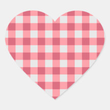 Sticker En vichy rose - Vibes douces et mignonnes