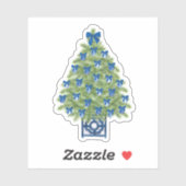 Sticker en Vinyl Arbre de Noël Chinoiserie (Feuille)