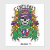 Sticker en vinyle 6" Texas ShipRockers (Feuille)