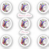 Sticker en vinyle à découpe personnalisée à l'Unic (Recto)