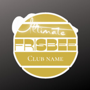 Sticker en vinyle à découpe personnalisée jaune fr