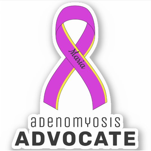 Sticker en vinyle Adenomyosis Advocate (Devant)