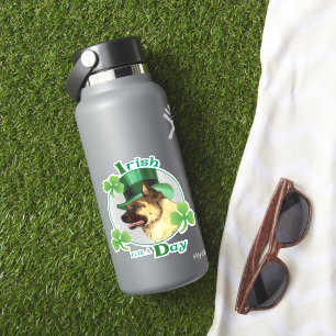 Sticker en vinyle Akita pour la Saint Patrick