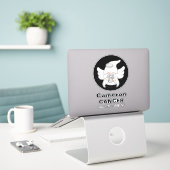 Sticker en vinyle Angel 8" (Ordinateur portable sur le bureau)