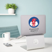 Sticker en vinyle Angel 8" Gnome Pisces Astrologie (Ordinateur portable sur le bureau)