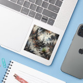 Sticker en vinyle après-Apocalyptique (Ordinateur portable avec iPhone)