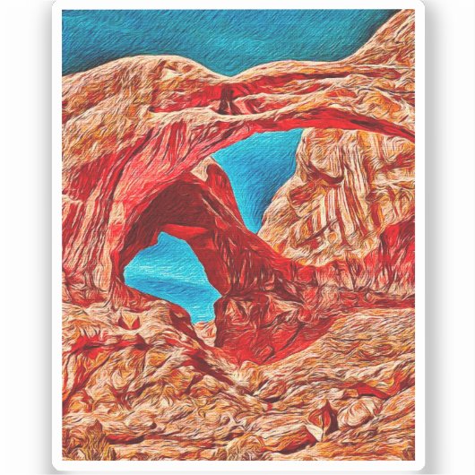 Sticker en vinyle Arches (Recto)