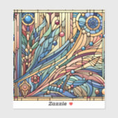 Sticker en vinyle Art Déco (Feuille)