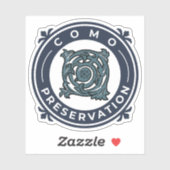 Sticker en vinyle avec logo (Feuille)