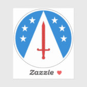 Sticker en vinyle blanc SCA Mountain (Feuille)