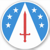 Sticker en vinyle blanc SCA Mountain (Devant)