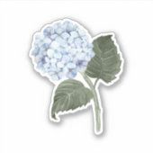 Sticker en vinyle bleu Hydrangea Bloom (Devant)